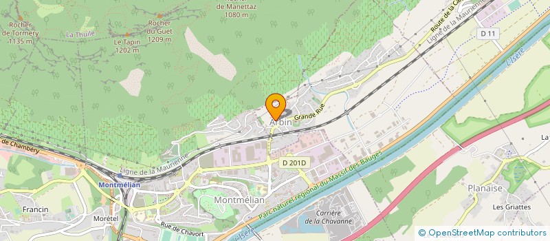 localisation de l'entreprise A.B.I.S.O.L. à MONTMELIAN
