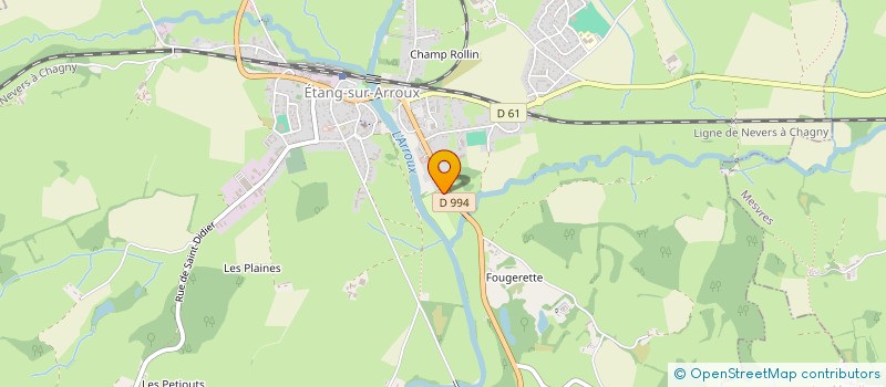 localisation de l'entreprise A & B IMMO  ETANG-SUR-ARROUX