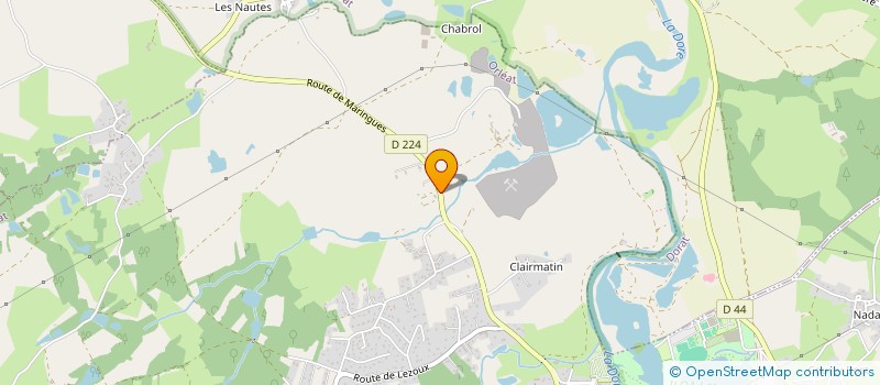 localisation de l'entreprise A.B.IMMOBILIER  ORLEAT