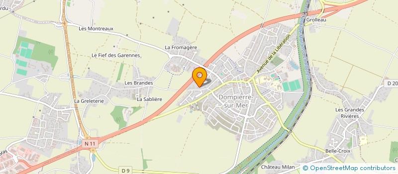 localisation de l'entreprise A & B IMMOBILIER  DOMPIERRE-SUR-MER