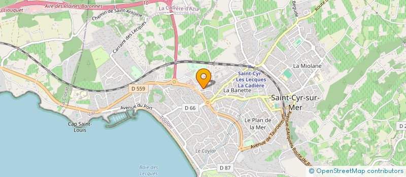 localisation de l'entreprise A.B. INVEST. à SAINT-CYR-SUR-MER