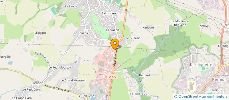 localisation de l'entreprise A.B. INVESTISSEMENTS à PLESCOP