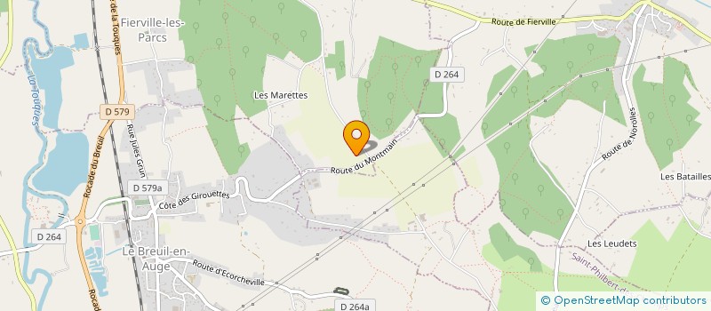 localisation de l'entreprise A.B. INVESTISSEMENTS  LE BREUIL-EN-AUGE