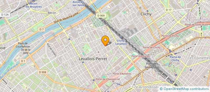 localisation de l'entreprise A.B.K. INGINEERING à LEVALLOIS-PERRET