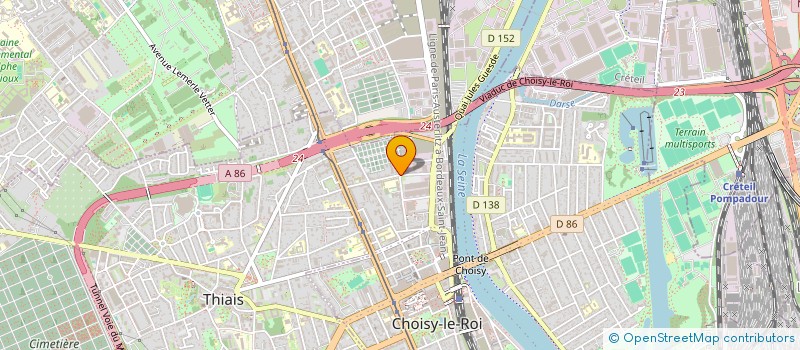 localisation de l'entreprise A.B.K.MAREE  CHOISY LE ROI