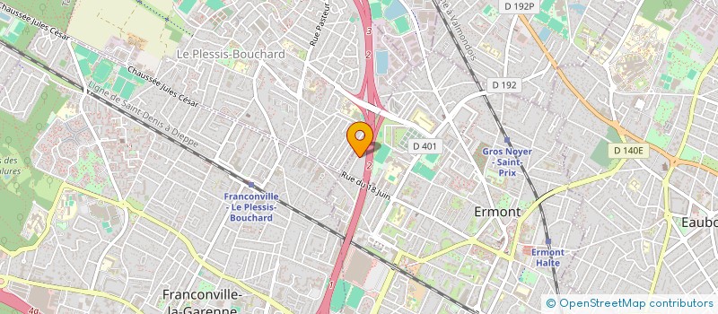 localisation de l'entreprise A.B.LEL  ERMONT