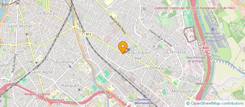 localisation de l'entreprise A.B.M à TOULOUSE