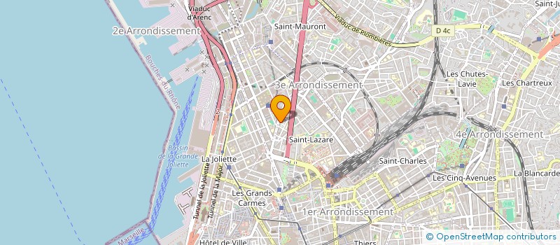 localisation de l'entreprise A B M à MARSEILLE