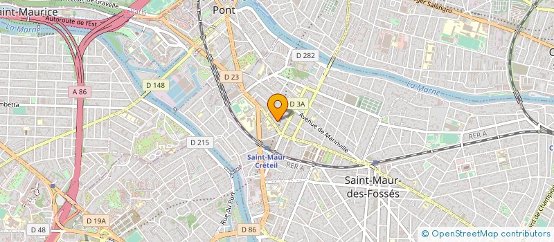 localisation de l'entreprise A.B.M DISTRIBUTION à SAINT-MAUR-DES-FOSSES