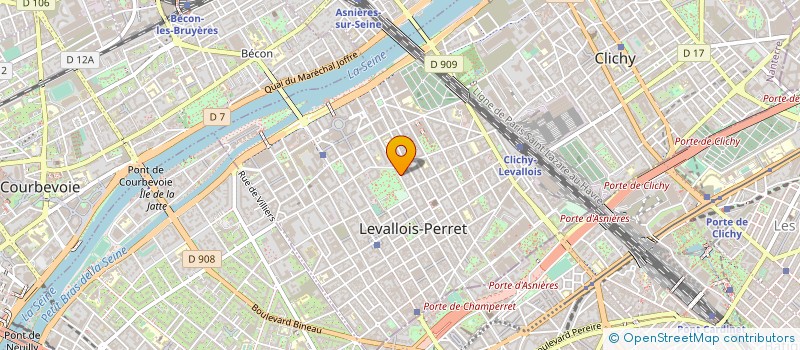 localisation de l'entreprise A.B.M.M. à LEVALLOIS PERRET