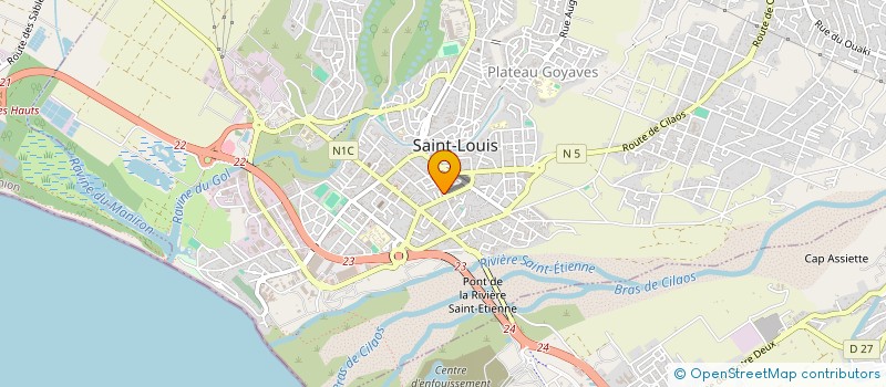 localisation de l'entreprise A.B.M.O  SAINT-LOUIS