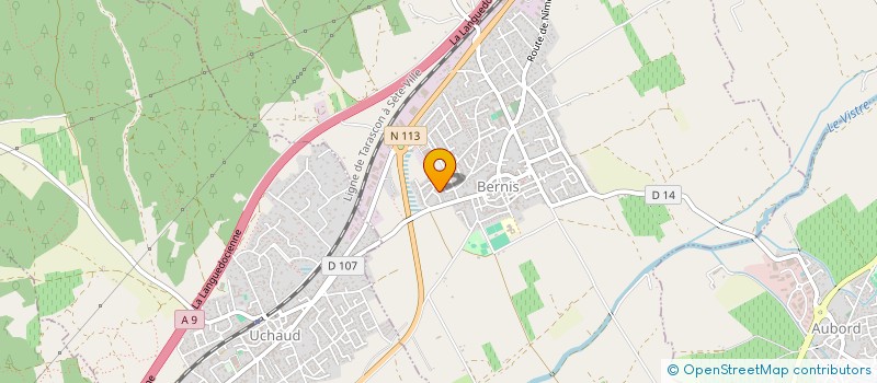 localisation de l'entreprise A.B.M PEINTURE  BERNIS