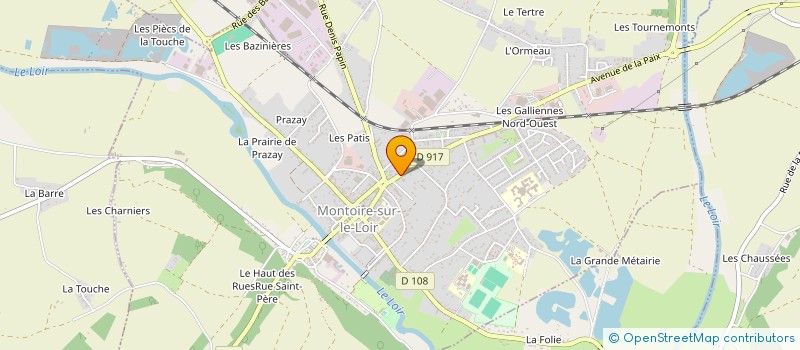 localisation de l'entreprise A.B.M.T.  MONTOIRE-SUR-LE-LOIR