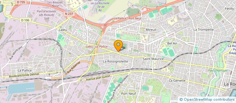 localisation de l'entreprise A.B MAT ASSOCIES  LA ROCHELLE