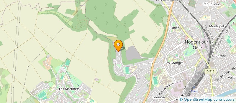 localisation de l'entreprise A.B.N.  NOGENT-SUR-OISE