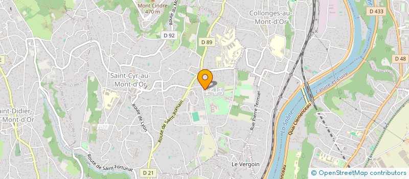 localisation de l'entreprise A.B.N. BERNOS  SAINT-CYR-AU-MONT-D'OR