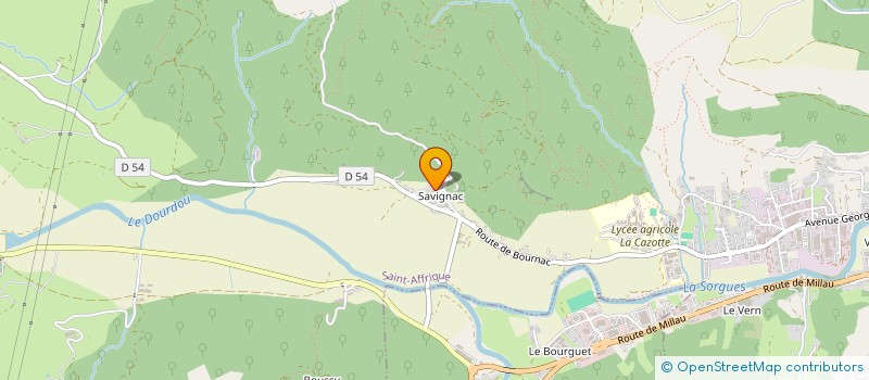 localisation de l'entreprise A.B. NETTOYAGE  SAINT-AFFRIQUE