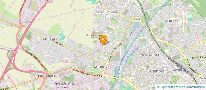 localisation de l'entreprise A B NEUVILLE AMBULANCE  NEUVILLE-SAINT-REMY