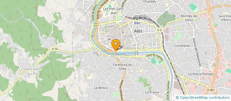 localisation de l'entreprise A.B.O. à ALES