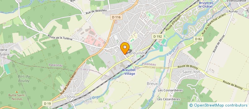 localisation de l'entreprise A.B.P. à BREUILLET