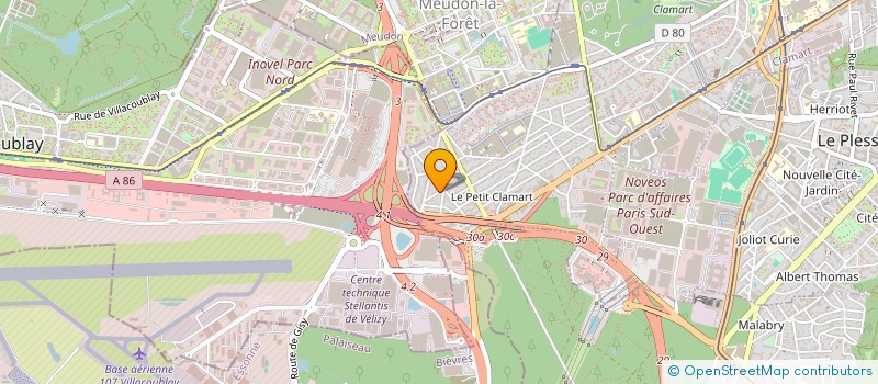 localisation de l'entreprise A.B.P.MENUISERIE à CLAMART