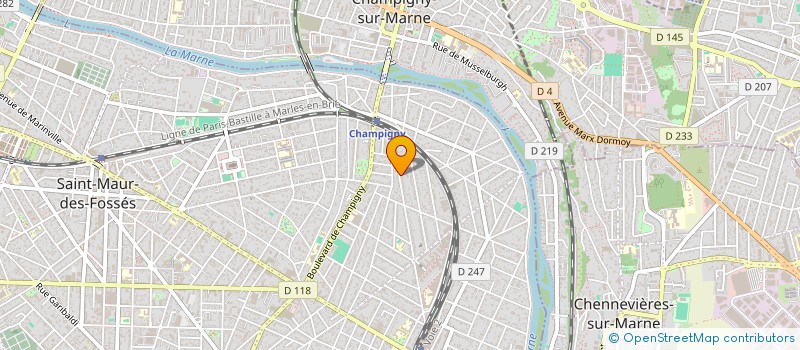 localisation de l'entreprise A.B.P.S.I. à SAINT-MAUR-DES-FOSSES