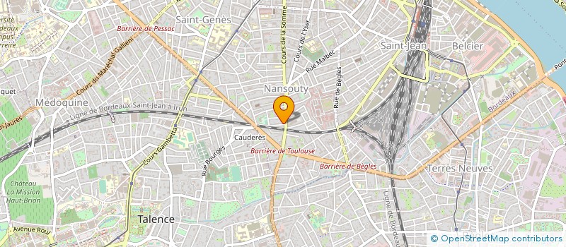 localisation de l'entreprise A.B. PARTENAIRE à BORDEAUX
