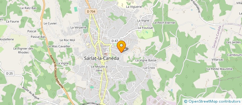 localisation de l'entreprise A.B PATRIMOINE  SARLAT-LA-CANEDA