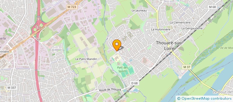 localisation de l'entreprise A.B. PECHERIES DE LOIRE à CARQUEFOU