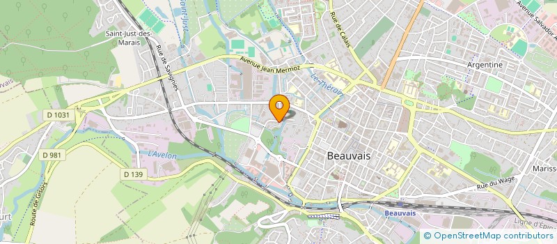 localisation de l'entreprise A.B.PICARDIE à BEAUVAIS