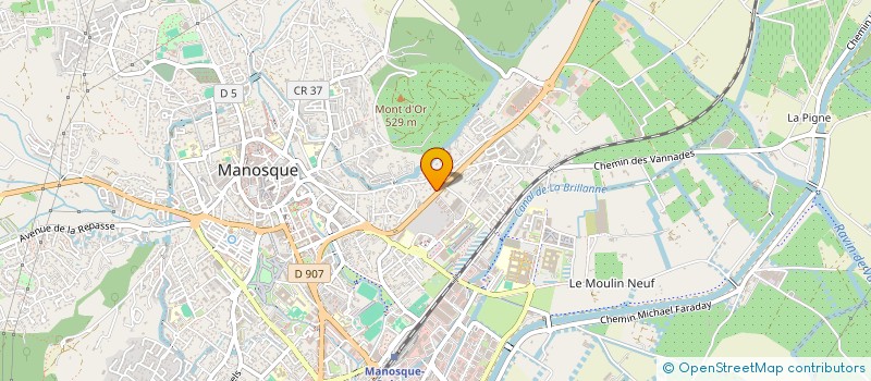 localisation de l'entreprise A.B. PISCINE à MANOSQUE
