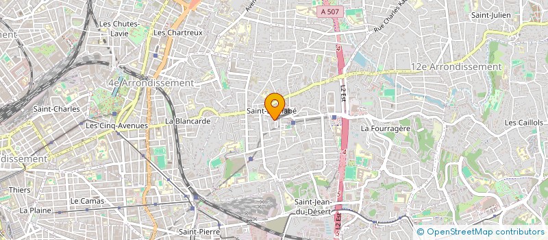 localisation de l'entreprise A.B PLUS à MARSEILLE