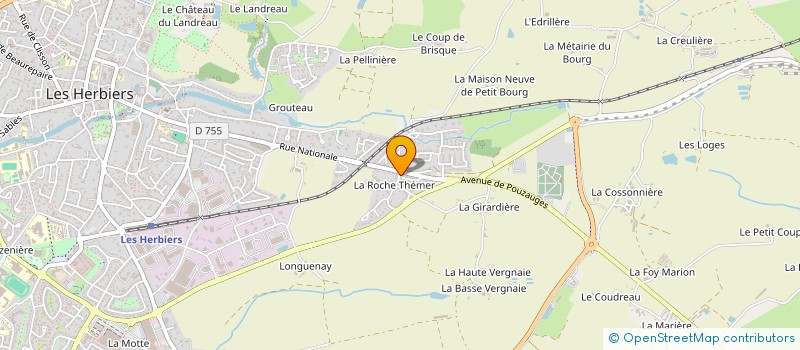 localisation de l'entreprise A.B. POSE à LES HERBIERS