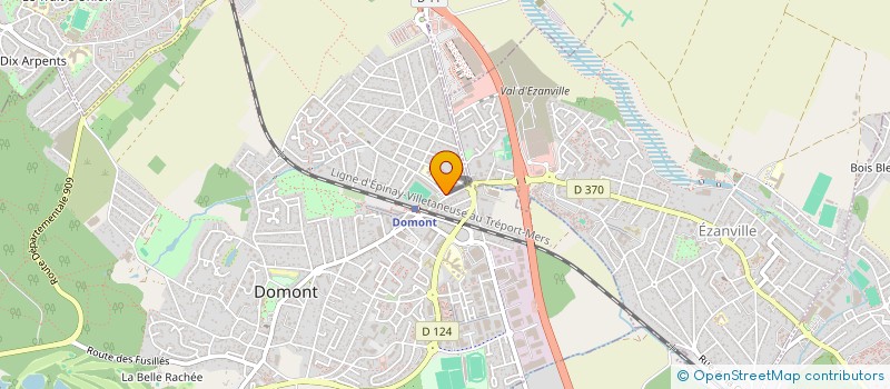 localisation de l'entreprise A B PRESSING  DOMONT