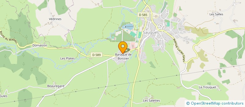 localisation de l'entreprise A.B.R  SAUGUES