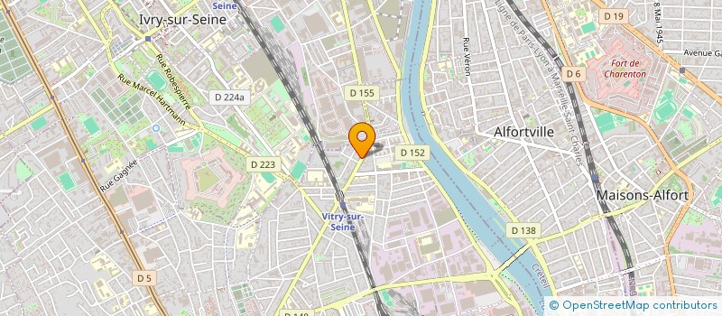 localisation de l'entreprise A B R à VITRY-SUR-SEINE