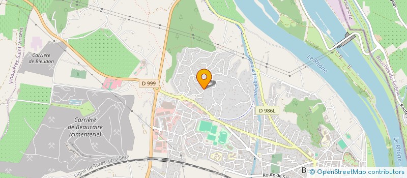 localisation de l'entreprise A.B.R. à BEAUCAIRE