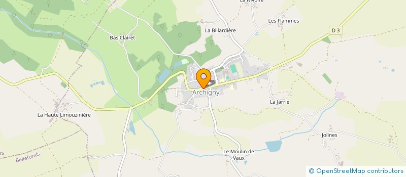 localisation de l'entreprise A.B.R. ARTISANS BATIMENT & RENOVATION  ARCHIGNY