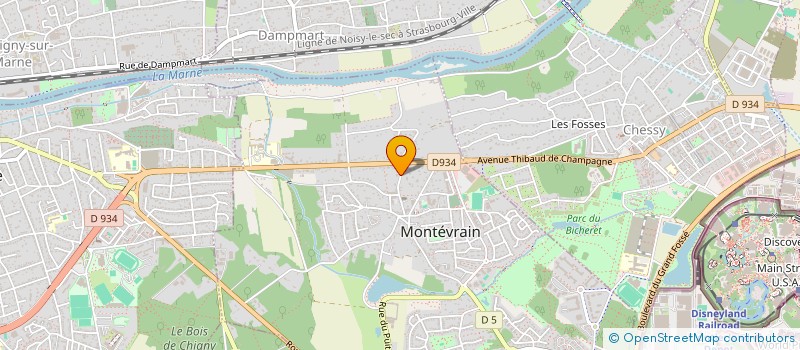 localisation de l'entreprise A.B.R.G AUDUREAU  MONTEVRAIN