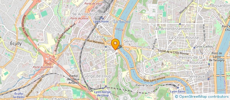 localisation de l'entreprise A.B.R.M. à LYON