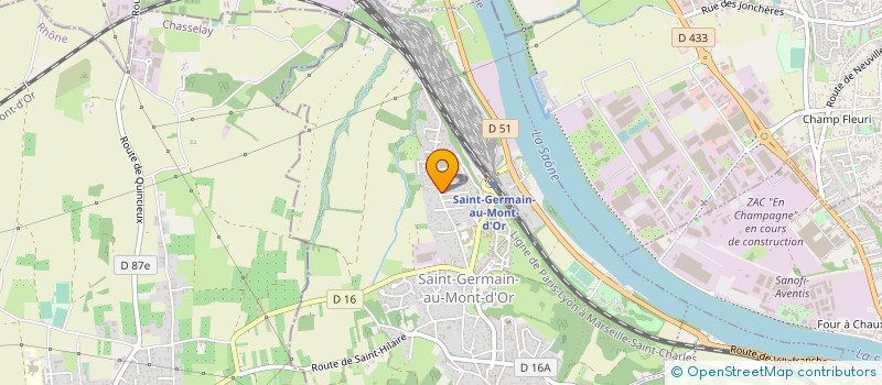 localisation de l'entreprise A.B.R SAS  SAINT-GERMAIN-AU-MONT-D'OR