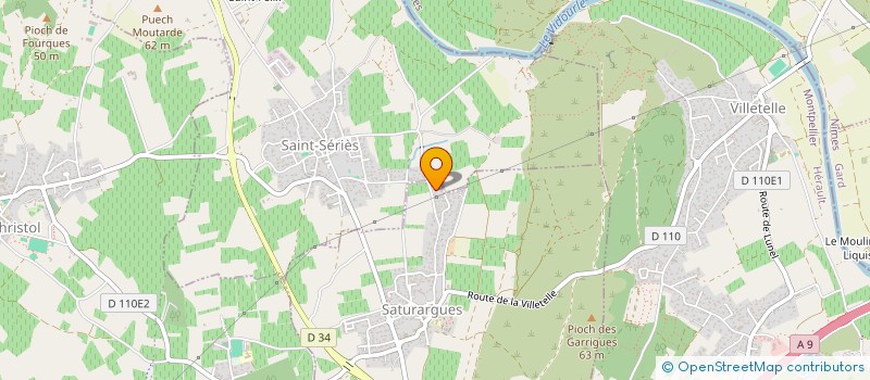 localisation de l'entreprise A B RENOVATION  SATURARGUES