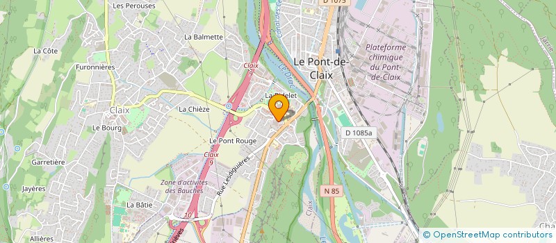 localisation de l'entreprise A&B RESTAURATION  CLAIX