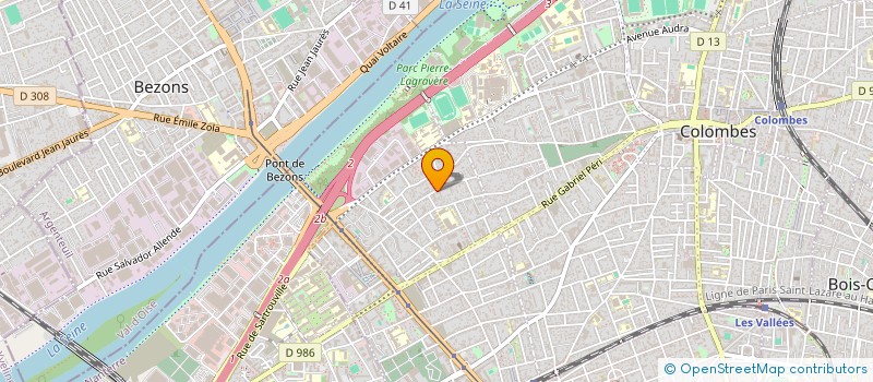 localisation de l'entreprise A-B-S  COLOMBES