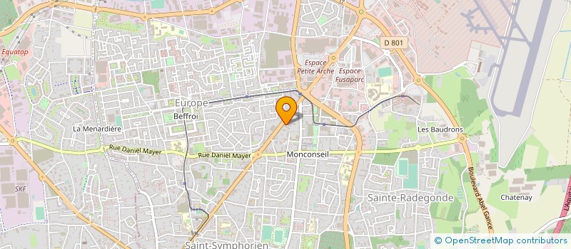 localisation de l'entreprise A.B.S. à TOURS
