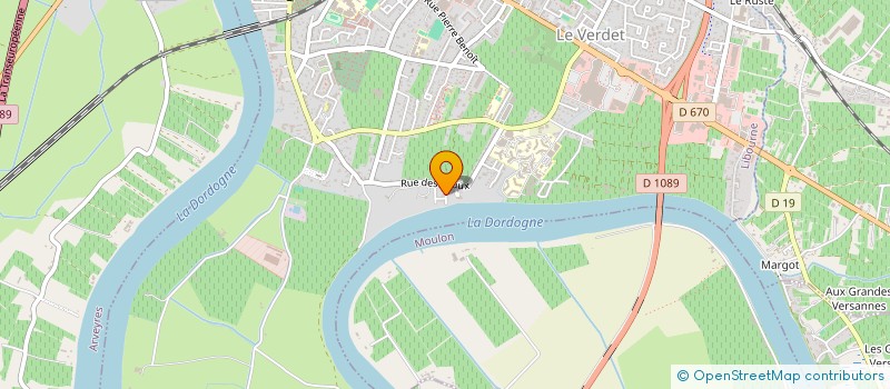 localisation de l'entreprise A.B.S.  LIBOURNE