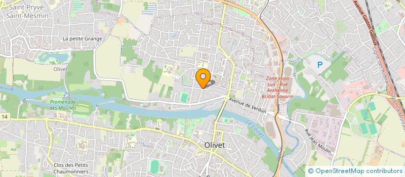 localisation de l'entreprise A.B.S à OLIVET