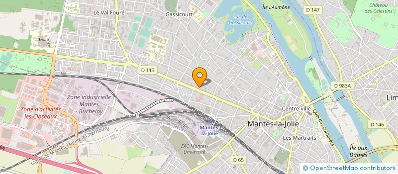 localisation de l'entreprise A.B.S.A CONSEIL  MANTES-LA-VILLE