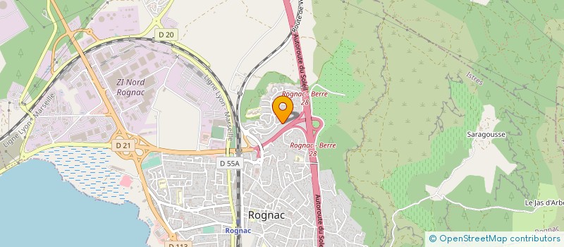 localisation de l'entreprise A B S H  ROGNAC