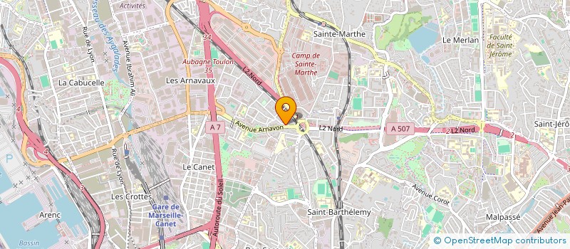 localisation de l'entreprise A.B.S. HOLDING à MARSEILLE
